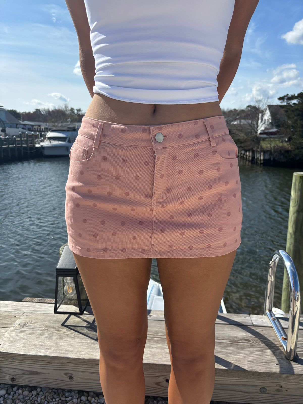 Pink Polka Skirt