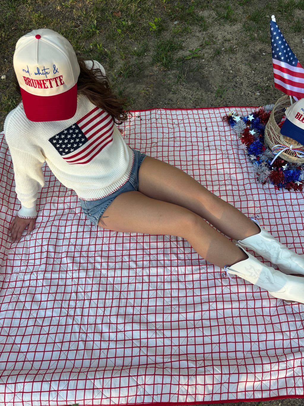 American Honey Flag Sweater