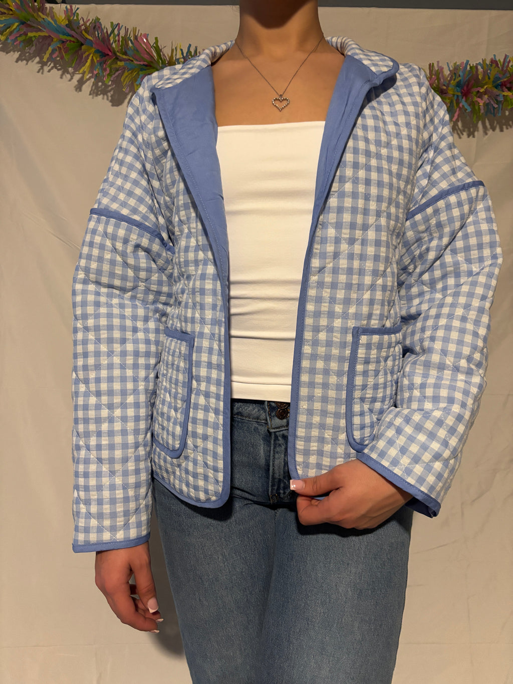Spring Meadow Gingham  Coat