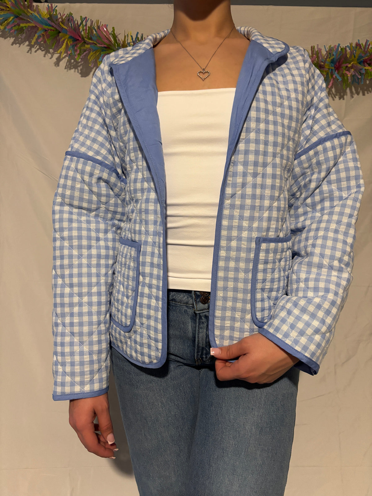 Spring Meadow Gingham  Coat