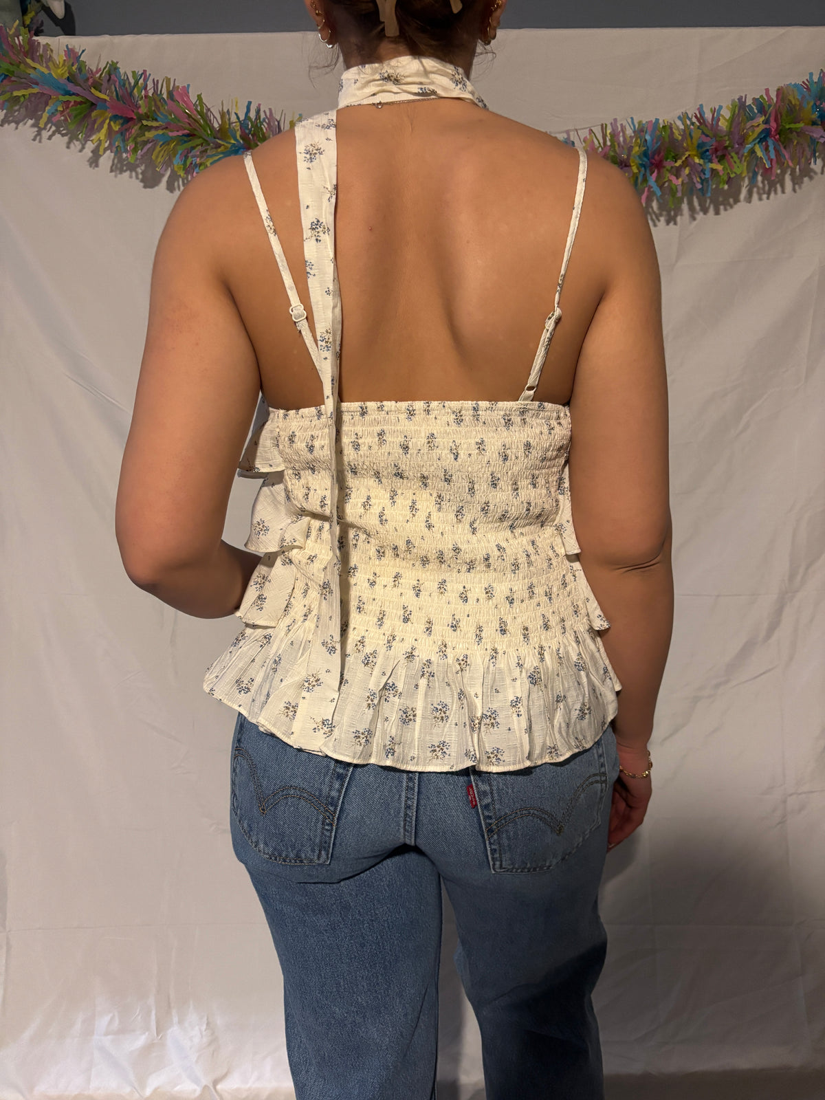 Bluebell Breeze Ruffle Tank