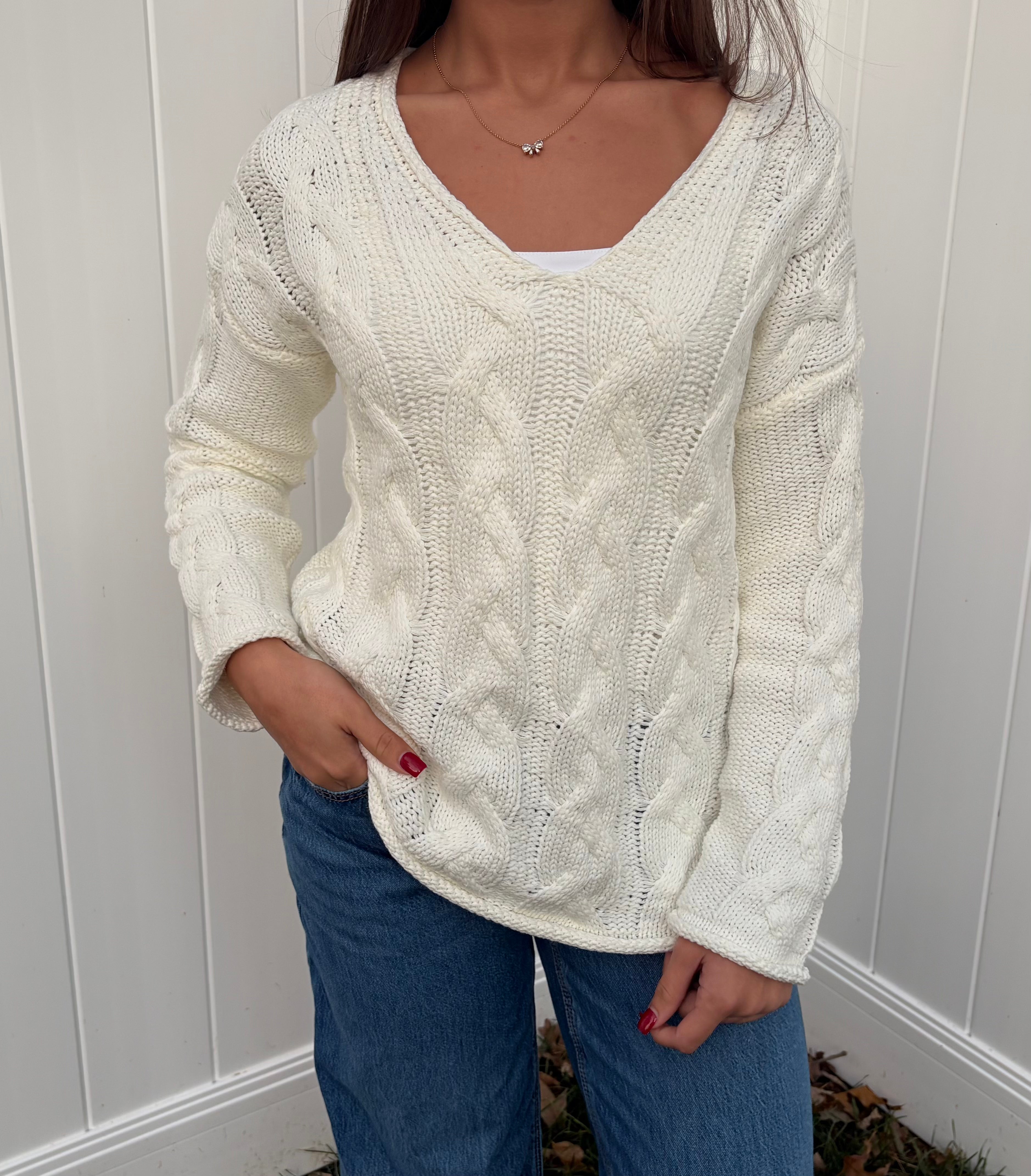 Ivory Thread Sweater